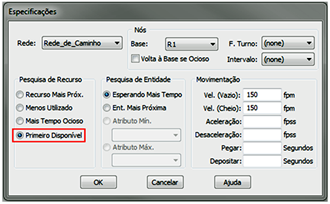 Pesquisa de Recurso - Primeiro Dispon�vel